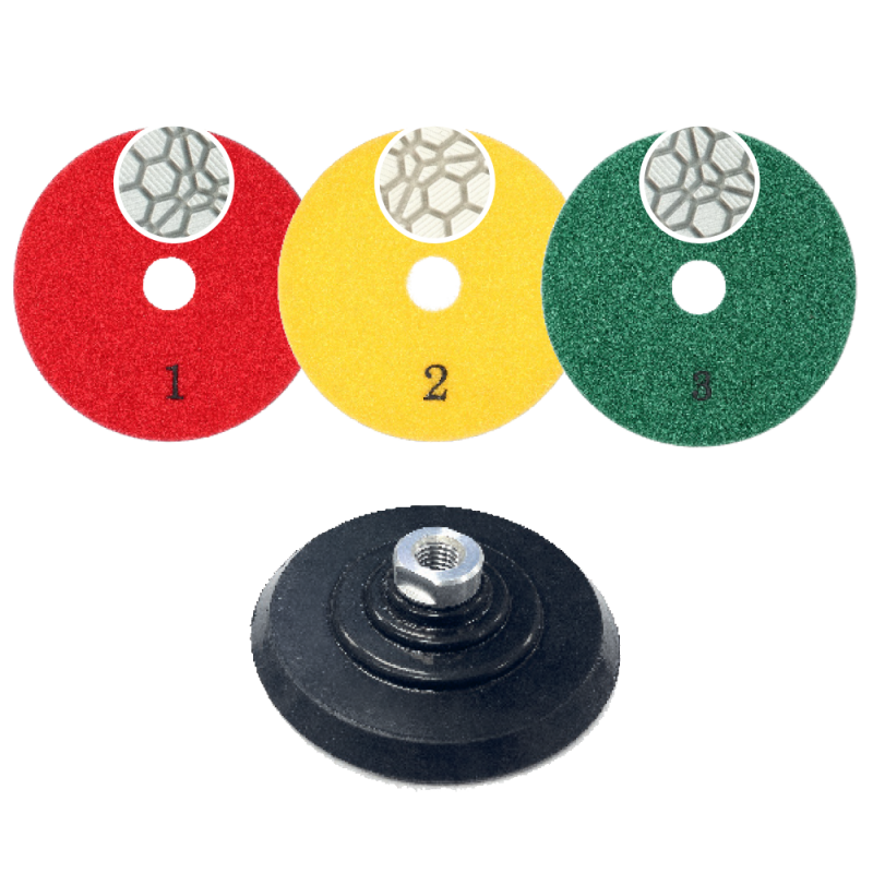 HYBRID WHITE diamant polijstpads (3/7 STEP)